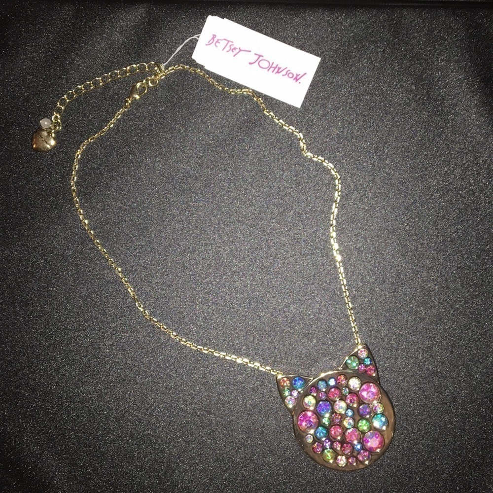 NWT Betsey Johnson Cat Necklace